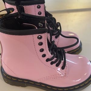Pink toddler doc marten boots NEW never worn